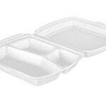 Pojemnik styropianowy lunchbox menubox trzykomorowy XPS 125 szt