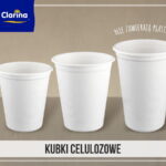 Kubek na kawę, herbatę 100% EKOLOGICZNY z celulozy 250 ml 40 szt